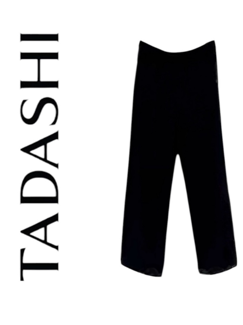 Vintage Tadashi Black Wide Leg Pants